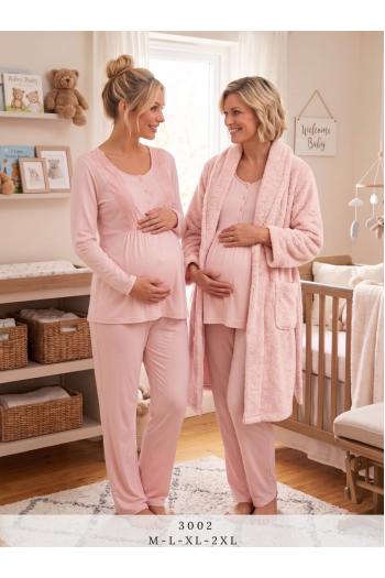 SONBAHAR KIŞ SEZONU Sabahlıklı Lohusa Pijama Takımı 3002
